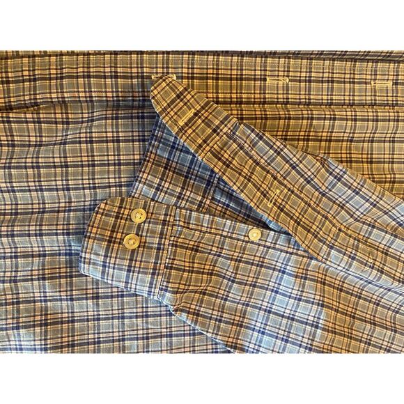 Ralph Lauren Shirt Mens 17.5 Custom Fit Checkered Long Sleeve Button‎ Up Plaid - Picture 5 of 8